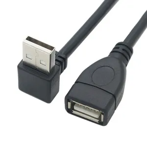 OTG 90 Độ Khuỷu Tay Thẳng USB 2.0 Một Nam Cắm Để USB Một Nữ Adapter Dây Cáp Mở Rộng