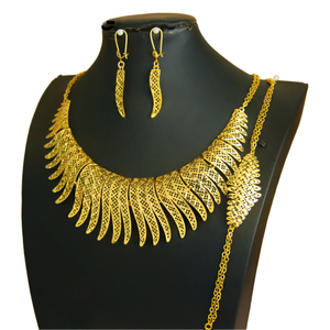 Collar <span class=keywords><strong>de</strong></span> hoja <span class=keywords><strong>de</strong></span> arce <span class=keywords><strong>de</strong></span> <span class=keywords><strong>oro</strong></span> Vintage para mujer, conjunto <span class=keywords><strong>de</strong></span> pulsera <span class=keywords><strong>y</strong></span> pendientes, joyería <span class=keywords><strong>de</strong></span> Latón chapado en <span class=keywords><strong>oro</strong></span> <span class=keywords><strong>de</strong></span> 18 quilates para regalos, bodas <span class=keywords><strong>y</strong></span> fiestas - Product Image 1