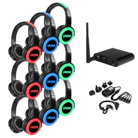Casque UHF RF770 à prix d'usine, casques silencieux pour discothèque, casque LED pour cinéma en plein air