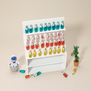 1:12 casa de muñecas de alta calidad Mini adornos de comida y juego accesorios de escena de simulación con estante de almacenamiento de plástico - Product Image 3