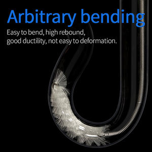 Roestvrijstalen Nylon Slang Borstel Reinigers Buis Stro Reinigingsborstel U-Vorm Flexibele Afvoerborstel Aquarium Onderhoud Tool - Product Image 4