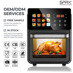 Four à convection numérique professionnel grande capacité avec fenêtre visible, en acier inoxydable, pour friture à air chaud et cuisson - Product Image 1