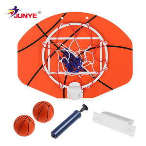 Tablero de baloncesto Junye de plástico para montar en la pared, color naranja, con red y pelotas para niños de 5 a 7 años - Product Image 1