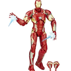 2022 Hot Selling Custom ized Sculptures Berühmtes Design Filmstar Fiberglas Iron Man Statue