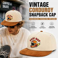 Gorra de Béisbol de Pana con Bordado Moderno, Estilo Dad Hat, Ajustable, Bicolor, Unisex, para Uso Diario, Hip Hop