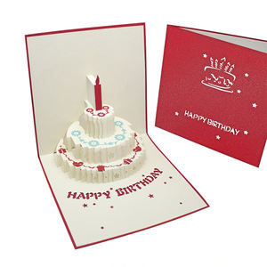 <span class=keywords><strong>Carte</strong></span> de voeux 3D personnalisée Happy Birthday Music pour les amis et la famille avec enveloppe incluse - Product Image 1
