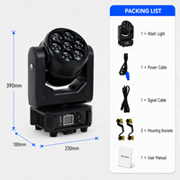 Projecteur LED mobile 7x40W RGBW 4-en-1 avec effet Bee-Eye, zoom 4,5-45 degrés, contrôle de pixel unique, DMX RDM, éclairage de scène