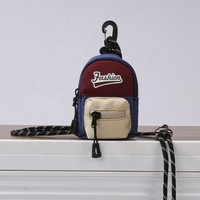 Mochila Mini Oxford con Estampado Floral, Resistente al Agua, con Correa para el Cuello, Multicolor, Personalizable, Ligera
