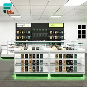 Commercial Tobacco Furniture Showcase Tall Glass Display Cabinet Cigarette Counter Display Smoke Shop Retail Display