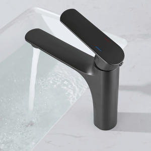 Grifo Monomando Moderno para Montaje en Encimera, Color Gris Metálico, 1.0-1.9 Galones por Minuto, Válvula de Cerámica, Fácil Instalación - Product Image 3