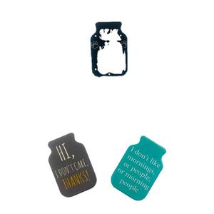 Imán de nevera de cerámica con forma irregular TTH001, con diseño creativo para decoración de cocina. - Product Image 1