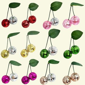 Adorno <span class=keywords><strong>de</strong></span> Cristal Espejo con Forma <span class=keywords><strong>de</strong></span> Cereza para Fiestas Retro <span class=keywords><strong>de</strong></span> los 70, Decoración Moderna para el Hogar, Artículos <span class=keywords><strong>de</strong></span> Regalo al por Mayor - Product Image 1