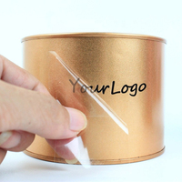 Etiquetas de Transferencia Personalizadas con Logotipo, Resistentes a los Arañazos, Lavables, de PVC, con Relieve 3D y UV Localizado, para Frascos de Velas