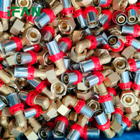 Raccords à sertir IFAN Pex pour tubes composites Pex-a Evoh, coudes femelles avec siège en laiton