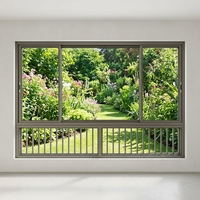 Ventanas Corredizas Modernas de Aleación de Aluminio AS2047, Aislamiento Térmico de Puente Roto, Insonorizadas, Antimosquitos, con Certificación Energy Star para Hoteles