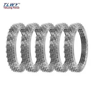 Dễ dàng cài đặt chống gỉ nhúng nóng mạ kẽm bto22 dao cạo dây thép gai chống leo dây concertina cho Nhà Tù đường sắt - Product Image 2