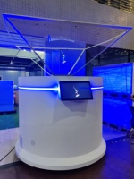 21.5 Pulgadas 360 °    Proyector de Pirámide Holográfica 3D Holobox para Exhibición de Productos en Museos Inmersivos, Centros Comerciales y Exposiciones