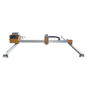 נייד אור Gantry CNC פלזמה ולהבת חיתוך כפול רכבת CNC מכונת 2400*3000 2000*6000