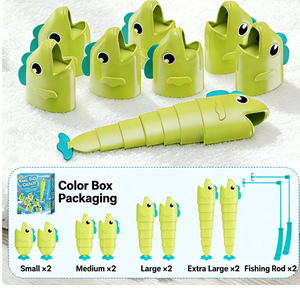 Jeu de société de pêche Yuglow, jouet interactif parent-enfant et jeu de combat en duo, mini-jeu de maître de <span class=keywords><strong>la</strong></span> pêche pour enfants et famille - Product Image 2