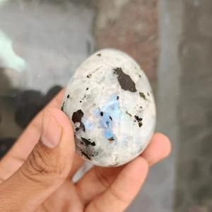 Huevo de Piedra Lunar Arcoíris Natural de Alta Calidad para Decoración del Hogar, Regalos de Pascua, Marca CrystalHola, Venta al Por Mayor - Product Image 3