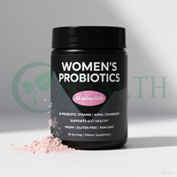 Probiotiques vaginaux pour femmes pH Balance avec prébiotiques et Lactobacillus Probiotic Blend Supplément de santé vaginale pour femmes