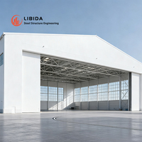 Hangar d'avion OEM, style de conception industrielle, structure en acier préfabriquée, bâtiments à ossature métallique, hangar préfabriqué