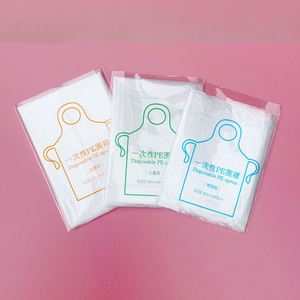 Wsy596 Xl Size 24*42" High Quality Cheap Pe <b>Disposable</b> Waterproof and Oil-Proof <b>Apron</b> - Product Image 3