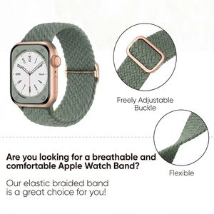 Correa Deportiva Ajustable de Nailon para <span class=keywords><strong>Apple</strong></span> <span class=keywords><strong>Watch</strong></span> Series 11 10 46mm 42mm 44mm 40mm IWatch <span class=keywords><strong>Ultra</strong></span> 3 2, Correa de Repuesto - Product Image 5