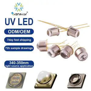 مصباح ديود LED UV من Tianhui 340nm يغمس على الرغم من ثقب o39