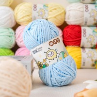 Fil chenille épais pour travaux manuels DIY, idéal pour le crochet de couvertures, écharpes, poupées, sacs et projets de tricot