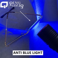 Lunettes Photochromiques Femme Qingqing Style Yeux de Chat Métal Strass Diamant Grand Format Anti-Lumière Bleue UV400