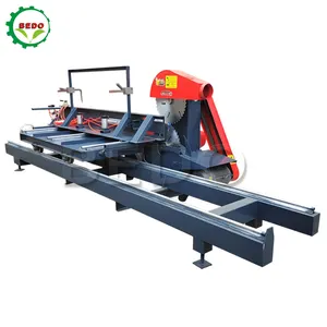 High Quality Round Log Cutting Circular Sawmill Sliding Table Saw Machines Factory Price