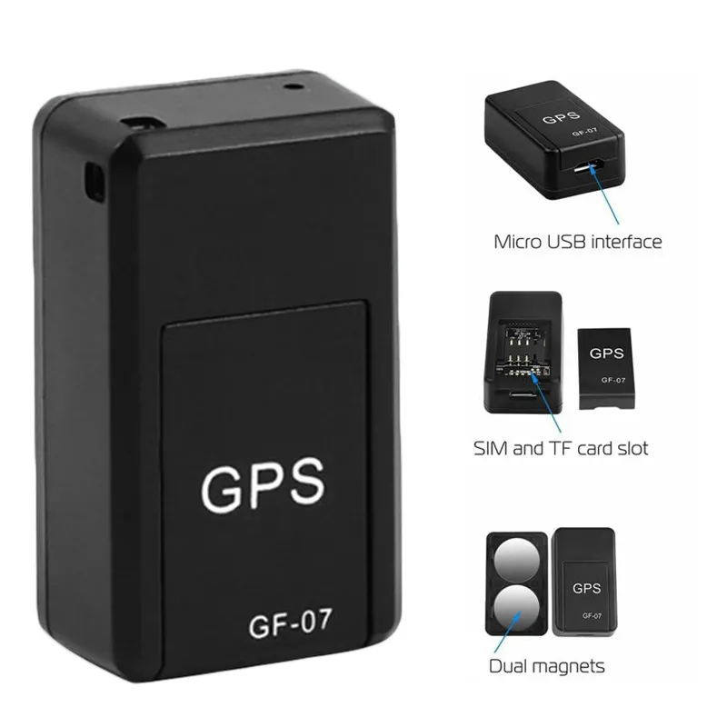 Mini traceur GPS de voiture dispositif de localisation Anti-perte suivi en temps réel enregistrement GF07 positionneur SIM wifi