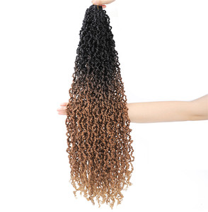Extensions de cheveux synthétiques pré-torsadées Majesty Twist Curly Passion Senegalese Twist Ombre pour <span class=keywords><strong>tresses</strong></span> et dreadlocks pour femmes - Product Image 3