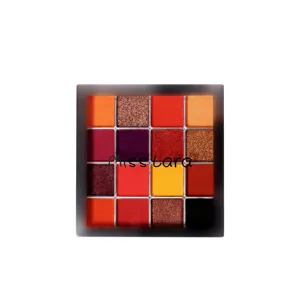 Makeup Grosir Kosmetik Eye Shadow Palleta Maquillaje Al Por 16 Warna Palet Buku Eyeshadow Glitter Label Pribadi