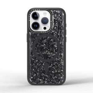 Étui de téléphone en fibre de carbone à chargement sans fil pour iPhone 16pro 16 Pro Max Étui de téléphone portable magnétique noir de luxe pour iPhone 15pro Max - Product Image 6