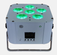 6X18W sans fil DMX LED plat par avec batterie RGBWAUV spectre de couleurs WiFi télécommande expérience flexibilité ultime