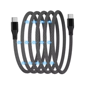 100W Nhanh Chóng Sạc Từ USB Cáp Tự Quanh Co Bện Che Chắn Cho Micro-USB Loại C Nylon Hộp Bao Bì Cho Máy In Máy Tính - Product Image 1