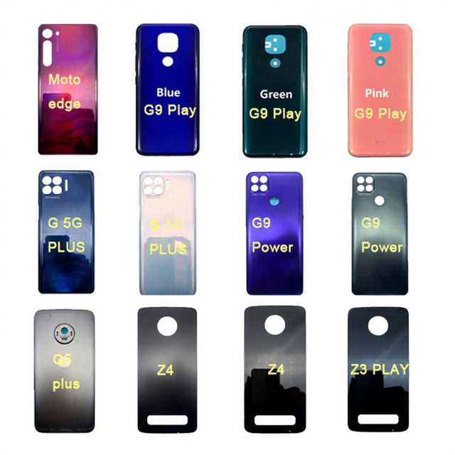 Factory Back Cover for Moto G100 G9 Power G 5G Plus G5 Z3 Play Z4 Mobile Phone Housing Cover Back Glass Panel Replacement Parts