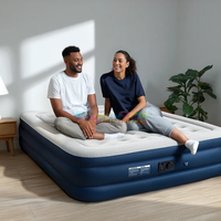 Tragbare faltbare Lazy aufblasbare Luftbett verdickte Beflockung matratze Modernes Design Matelas Gonflable für Home Outdoor Camping