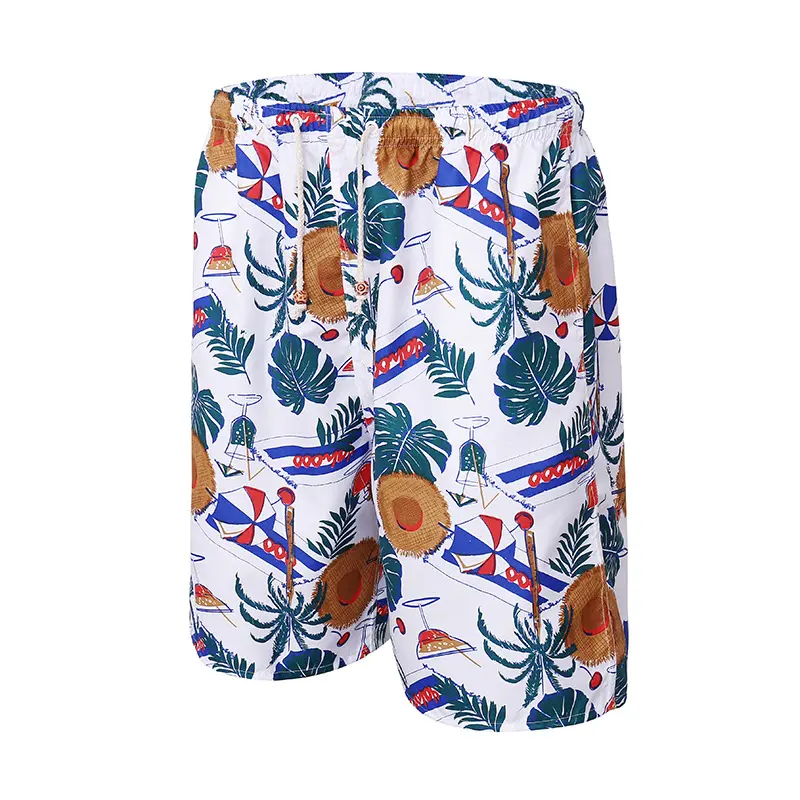 Strand Surfbroek Heren Grote Maat Trekkoord Ontwerp Snel Droog Zomer Strand Shorts Outdoor Vijf-Punts Casual Heren Zwembroek