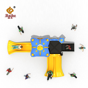 Equipo <span class=keywords><strong>de</strong></span> patio <span class=keywords><strong>de</strong></span> recreo al aire libre <span class=keywords><strong>de</strong></span> plástico para niños con tobogán McDonald's Playhouse usado con certificación ISO para áreas públicas <span class=keywords><strong>de</strong></span> Parques deportivos-1 Juego para - Product Image 2