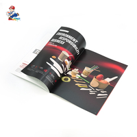 Service d'impression numérique sur demande personnalisé, livre avec couverture souple en papier kraft, reliure à point de selle pour brochures, dépliants, catalogues