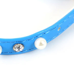 Modern Elegant 1.0*30CM Pearl PU <b>Cat</b> <b>Collar</b> for Pets Waterproof Soft Personalized Animal Print Western Style <b>Cute</b> Animal Lights - Product Image 4