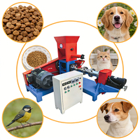 Extrudeuse industrielle YYHB pour aliments pour animaux de compagnie, machine haute capacité pour l'usine de fabrication d'aliments pour poissons, 40-60 kg/h, 220V/380V, 5500W