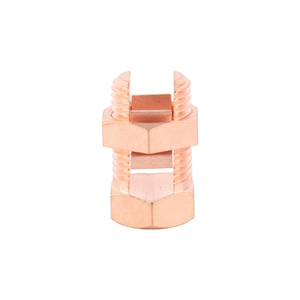 <span class=keywords><strong>SUNJ</strong></span> haute qualité T/J série TJ-16 laiton/cuivre connecteur de boulon fendu ligne robinet pince 16mm2 fabrication en gros - Product Image 1