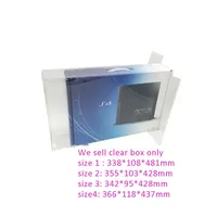 Boîte de rangement et de présentation transparente en PET pour jeux PS4 1100 1200 2000 (versions Japon et USA) – Étui de collection
