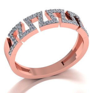 Anillo de Bodas de compromiso de oro de forma redonda brillante con diamantes creados en laboratorio 10K/14K/18K Joyería de diamantes cultivados en laboratorio Natural - Product Image 5