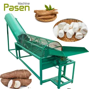 Automatic yam peeling and chipping machine Small scale cassava peeling machine cassava cutting machine