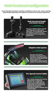 เครื่องจำลองการแข่งรถ JH GT4 Ultra F1 พร้อมจอภาพ 3 จอ โครงสร้างเหล็ก สำหรับใช้งานเชิงพาณิชย์ในร่ม รองรับผู้เล่นเดี่ยว - Product Image 5